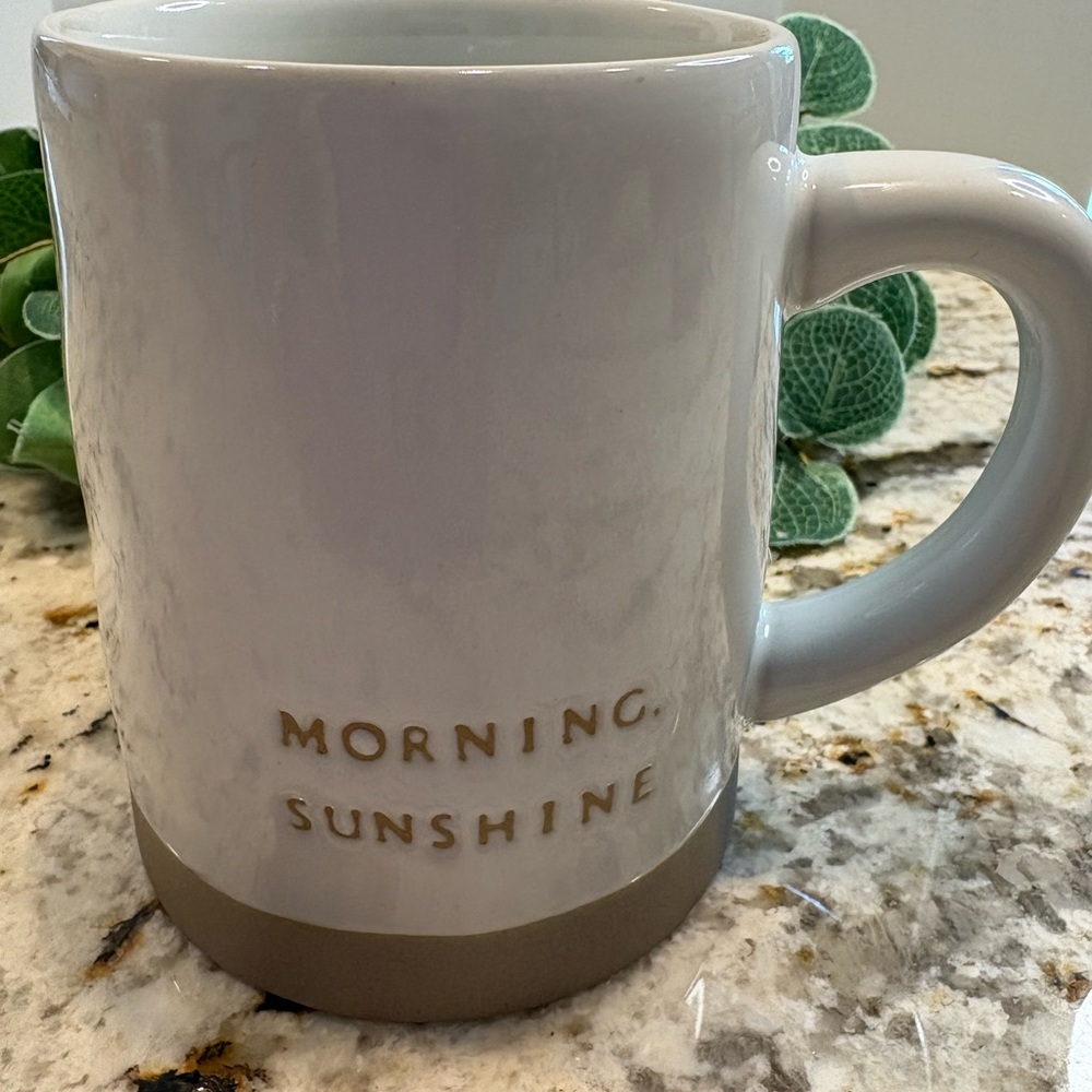 Hearth & Hand Morning Sunshine Cream and Brown Mug Joanna Gaines Magnolia
